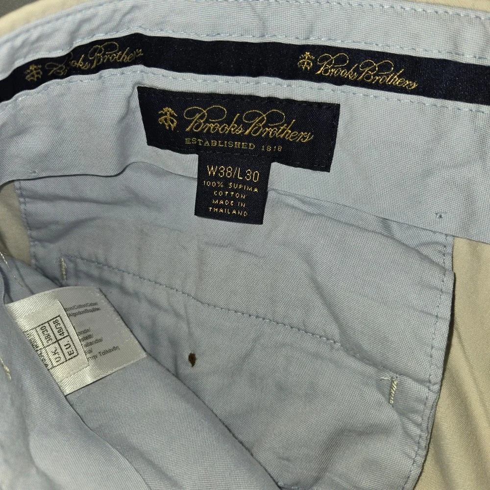 Brooks Brothers Pleated Supima Cotton Mens 38x30 (Fits 29
